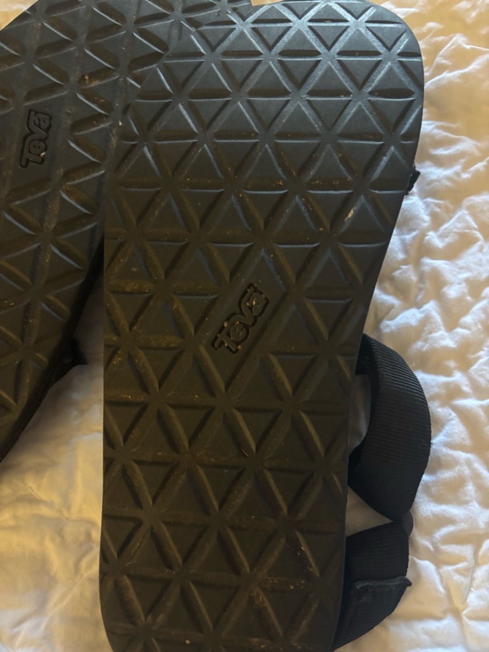 Teva Black Adjustable Velcro Strap Sandals Size 9 - Picture 4 of 5